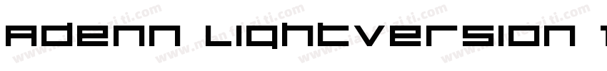 Adenn LightVersion 10字体转换